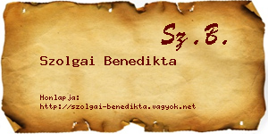 Szolgai Benedikta névjegykártya